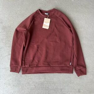 Houdini Mono Air Crew Pullover Womens M Red Recycled Fleece NWT